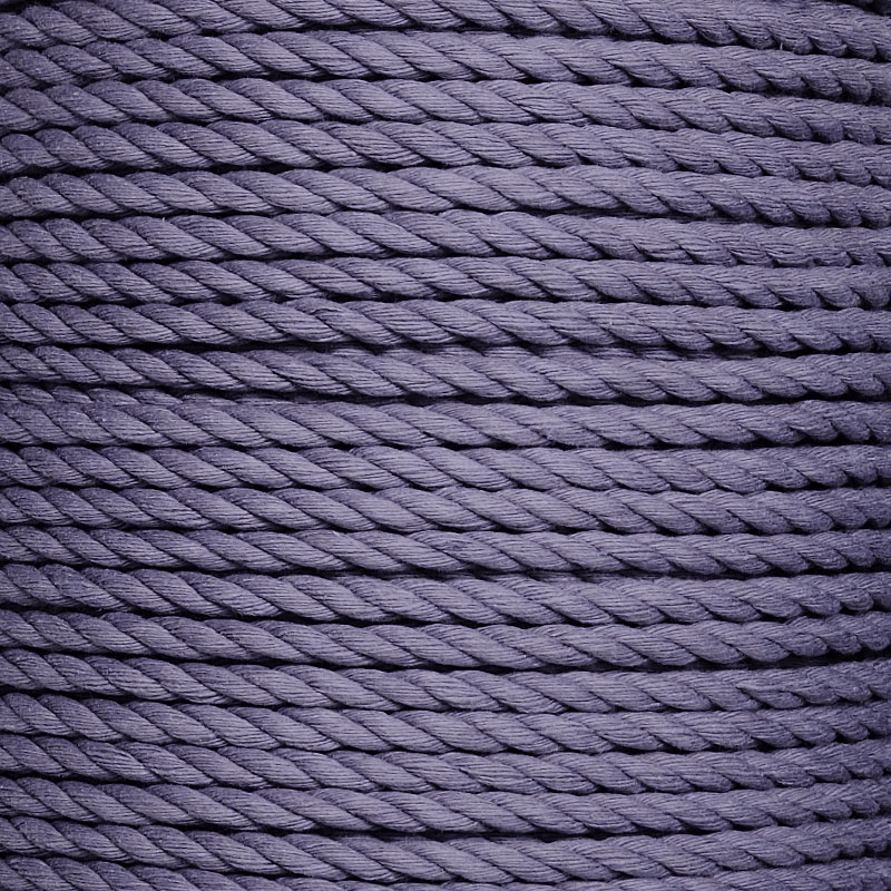 purple cotton twisted rope