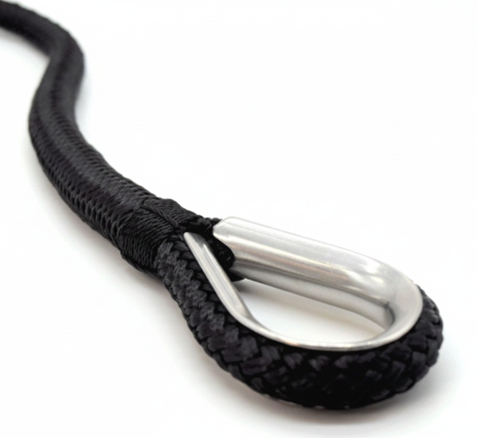 spliced rope with thimble