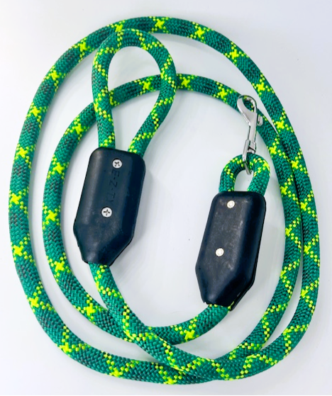 rope dog leash with clamps and swivel hook