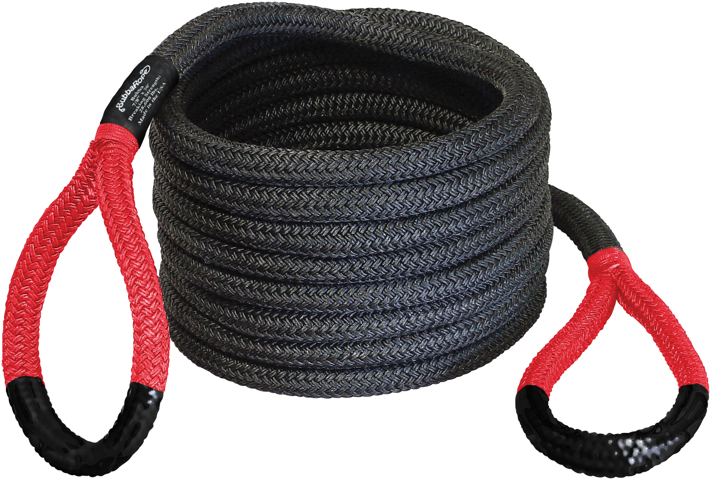 7/8" Power Stretch recovery rope with red eyes