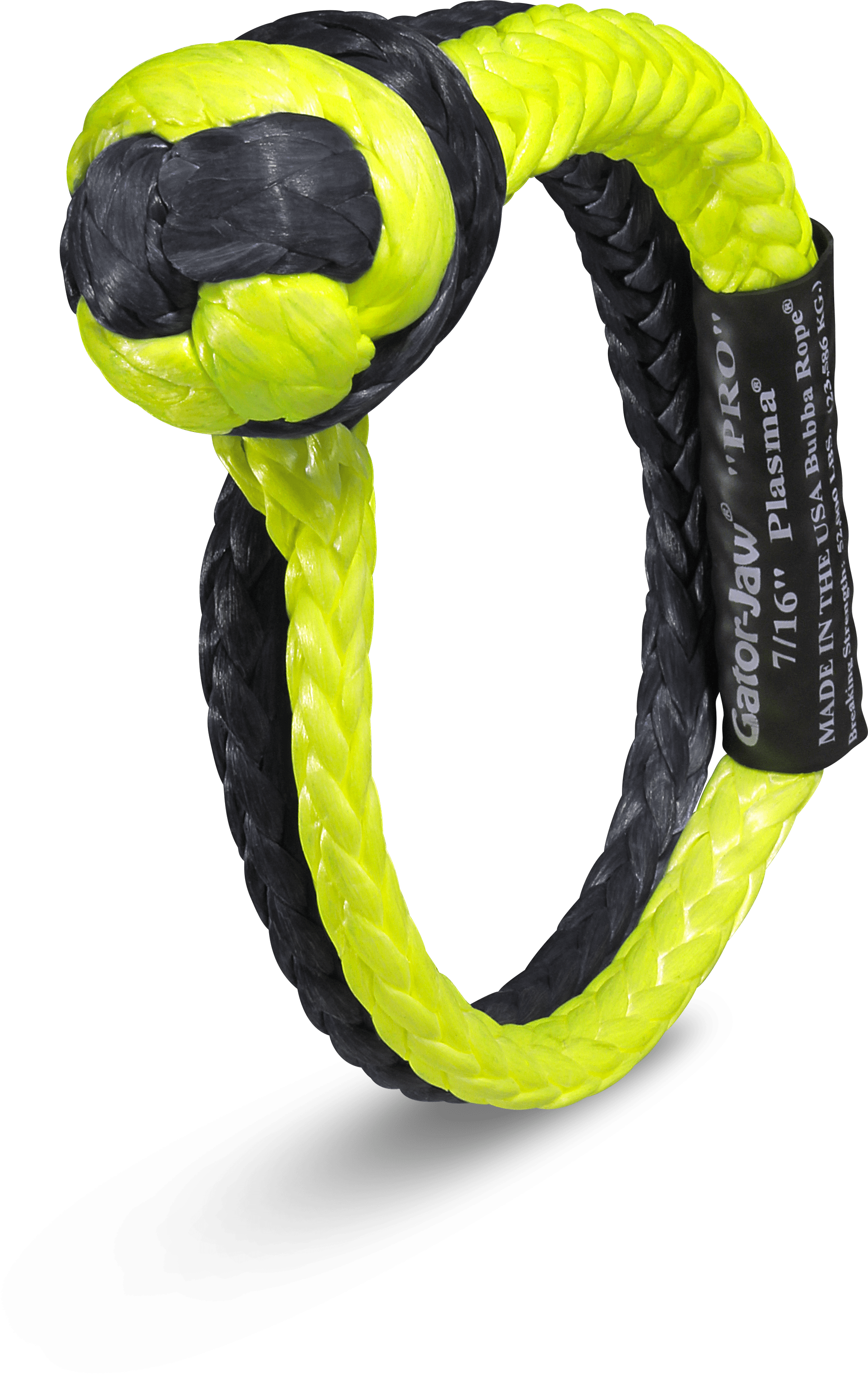 7/16" Gator-Jaw PRO Synthetic Shackle-yellow