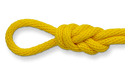 yellow solid braid polypro rope