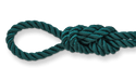 3-strand twisted hunter green rope