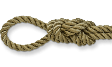 3-strand twisted gold rope