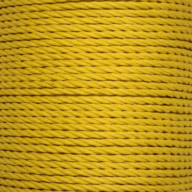 yellow cotton twisted rope