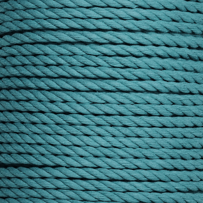 teal cotton rope