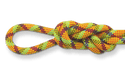 Apex 10.5mm Technicolor Climbing Rope, 70M (230 Feet) Bag knot detail