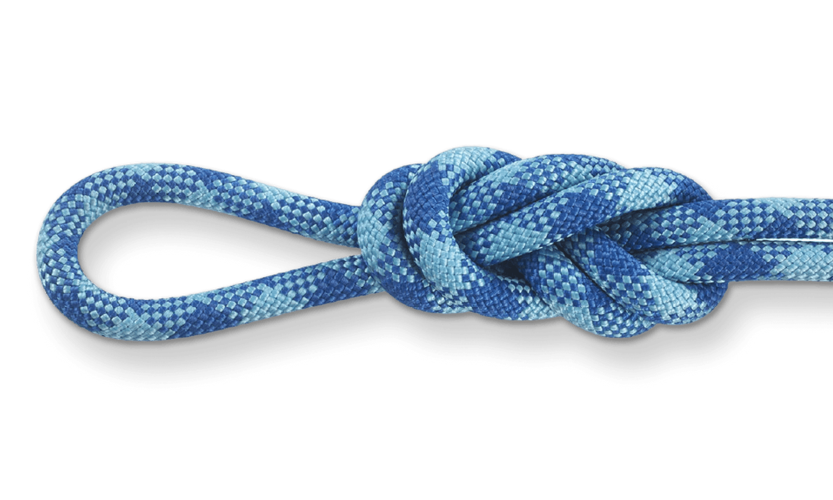 Apex 10.2mm Sky Climbing Rope, 60M (200 Feet) Bag knot detail