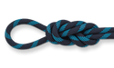Glider 9.9mm Milky Way Climbing Rope, 70M (230 ft) Bag knot detail