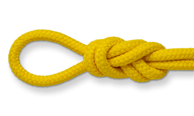 yellow diamond braid polypro rope