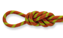 Glider 9.9mm Desert Sun Climbing Rope, 70M (230 ft) Bag knot detail