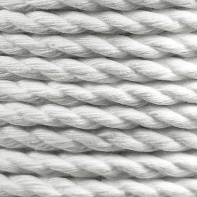 white cotton twisted rope
