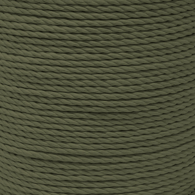 spun polyester macrame olive green rope