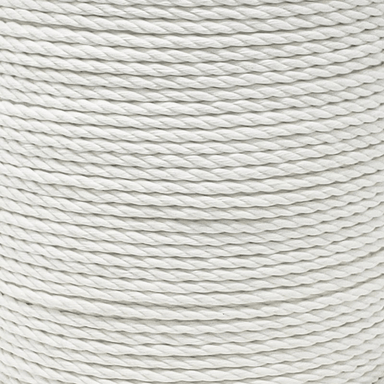 spun polyester macrame white rope