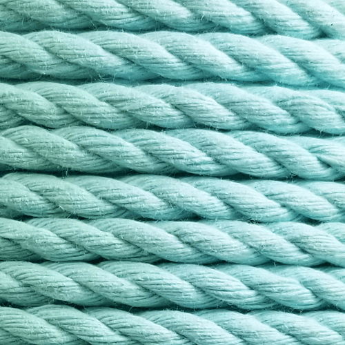 teal cotton rope