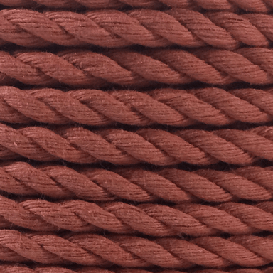 burgundy cotton twisted rope
