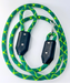 rope dog leash with clamps and swivel hook