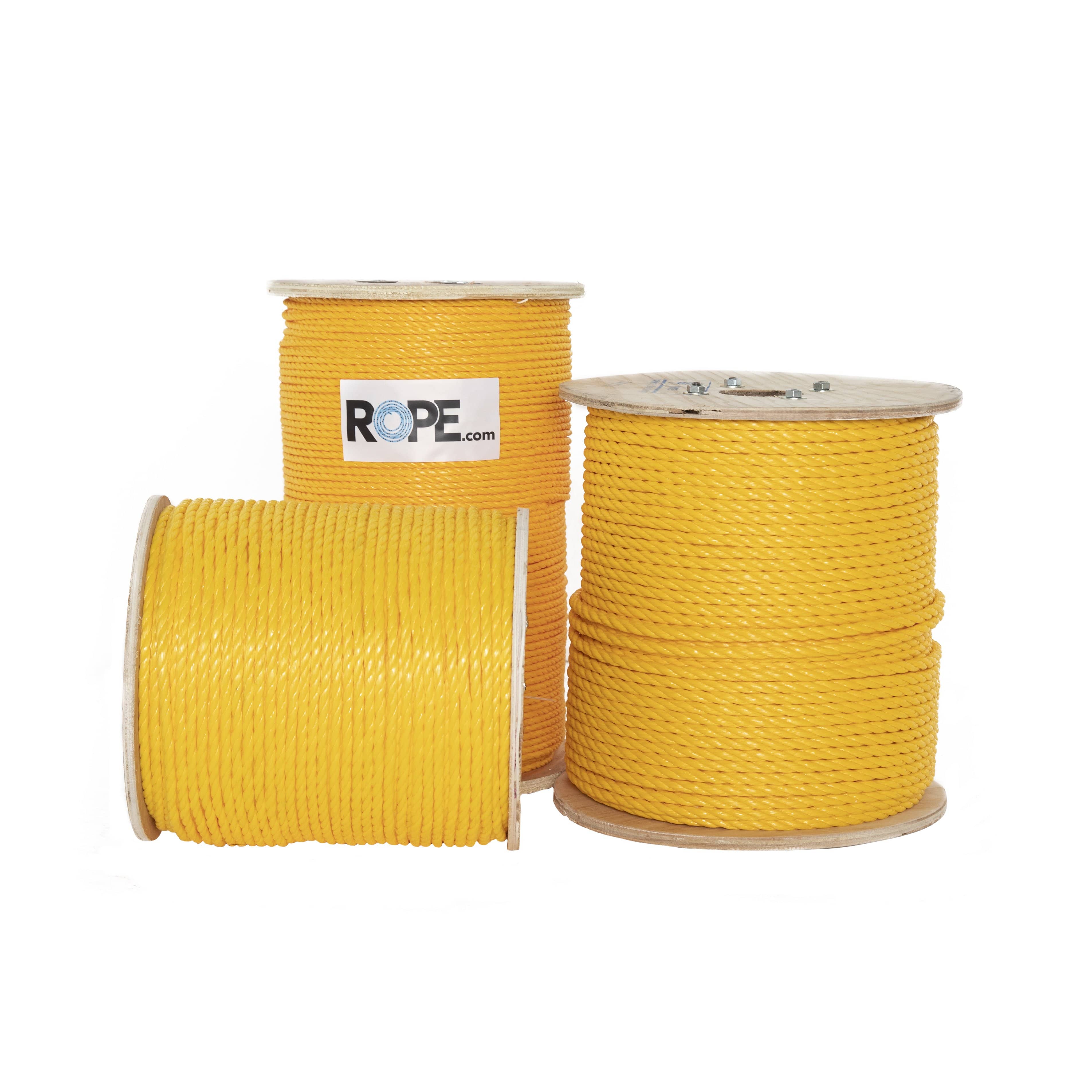 3-Strand Twisted Yellow Polypropylene | ROPE,.com — ROPE.com
