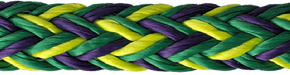 7/8" Husky Multi-Pro 12-Strand Double Carrier Hollow Braid