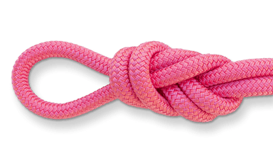 pink double braid nylon rope