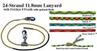 11.8mm 24-Strand EZ Adjustable Safety Lanyard
