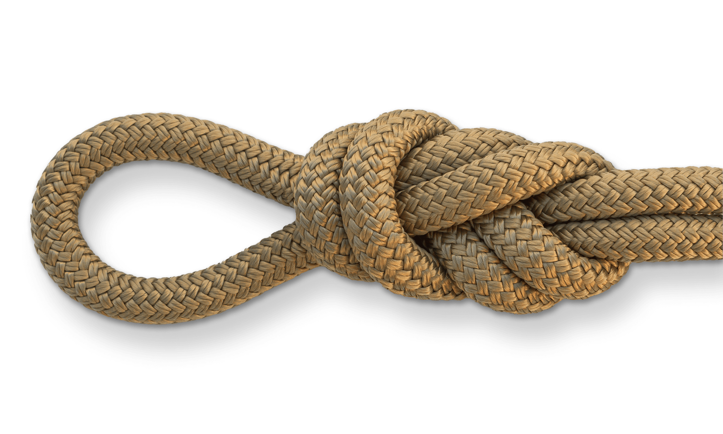 gold double braid nylon rope