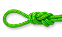 neon green double braid nylon rope