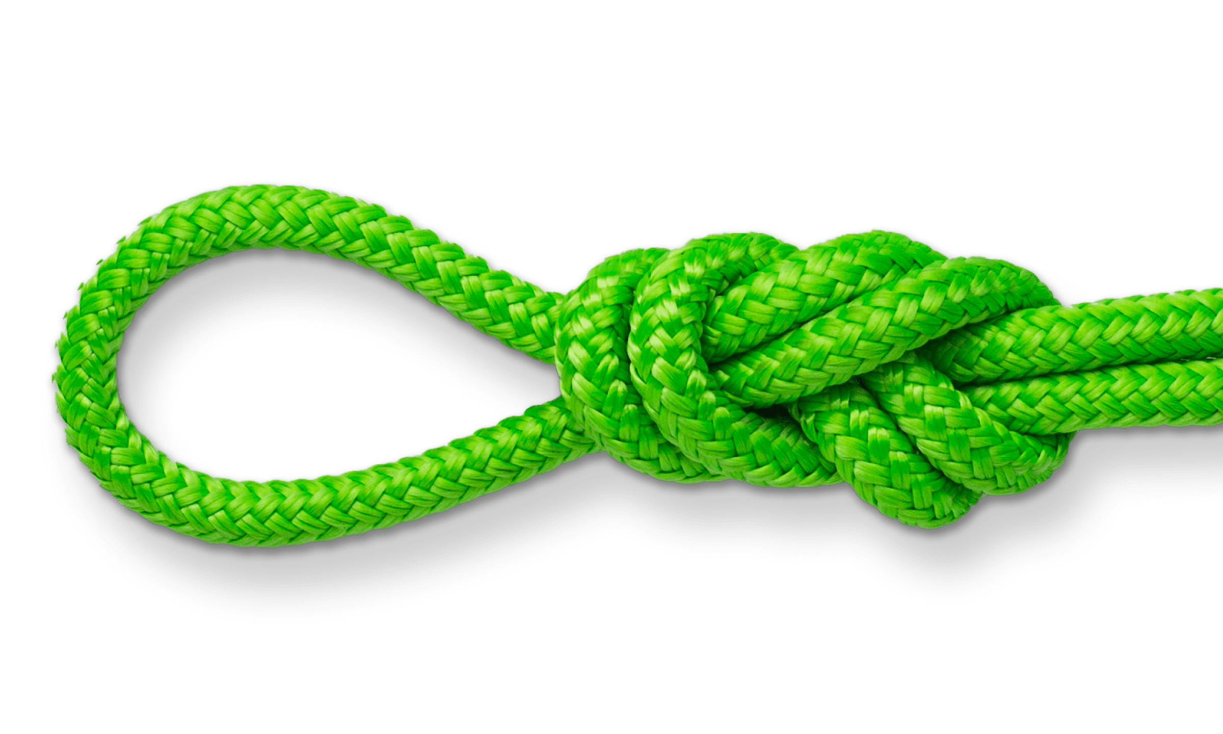 neon green double braid nylon rope