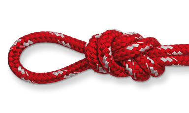 sta-set solid red double braid rope