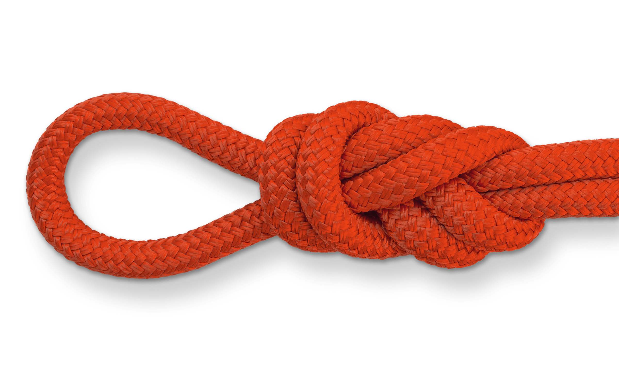 orange double braid nylon rope