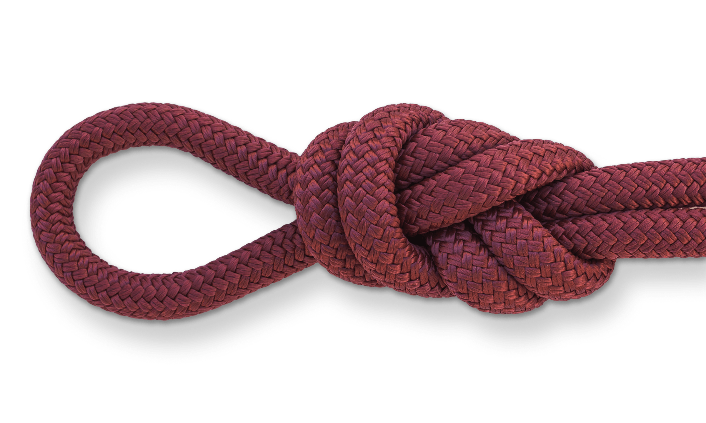 burgundy double braid nylon rope