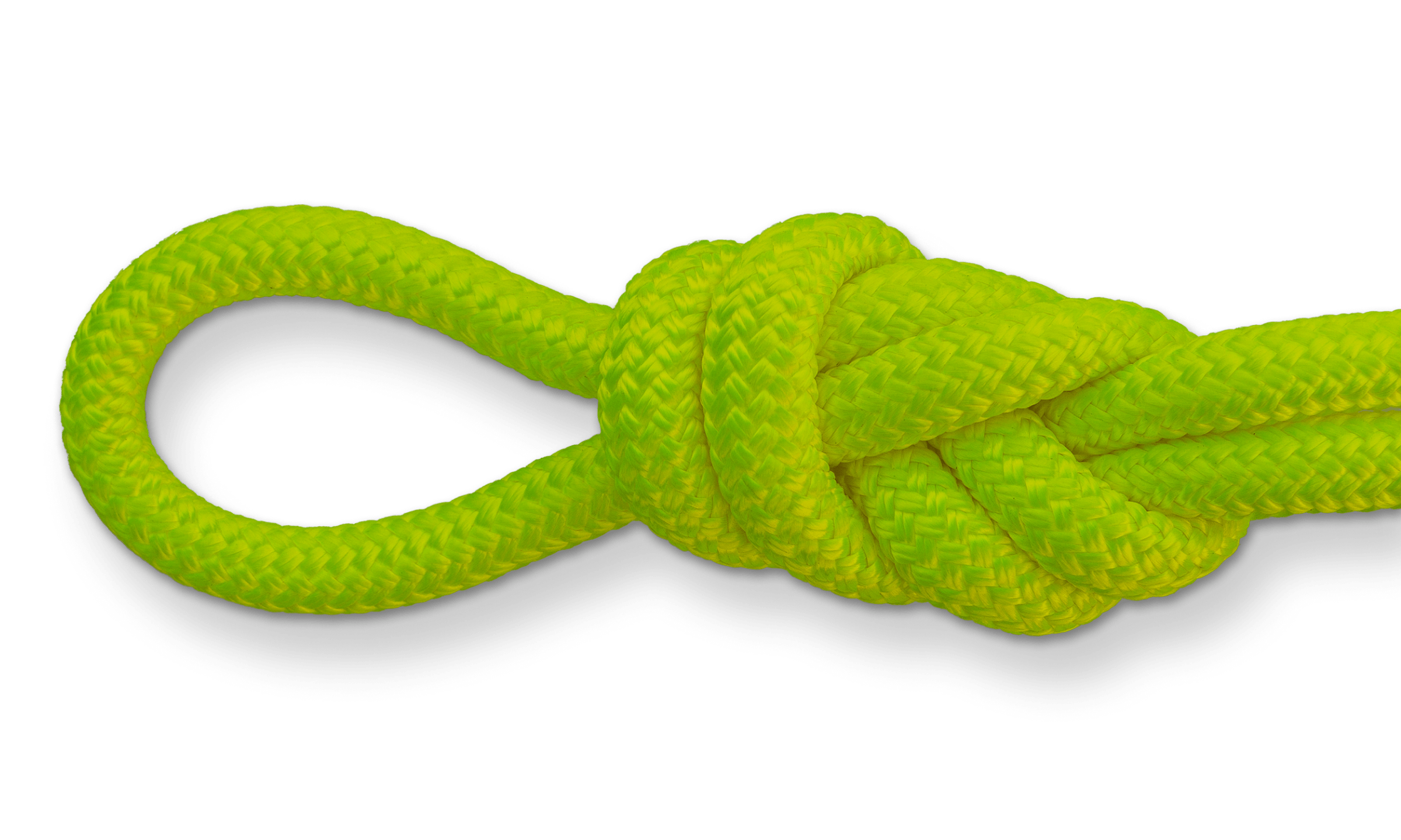 3/4" Double Braid Neon Yellow Shorts