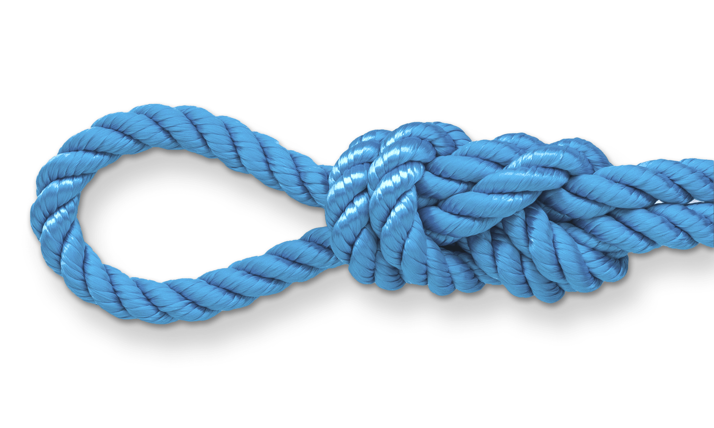 3-strand twisted carolina blue rope