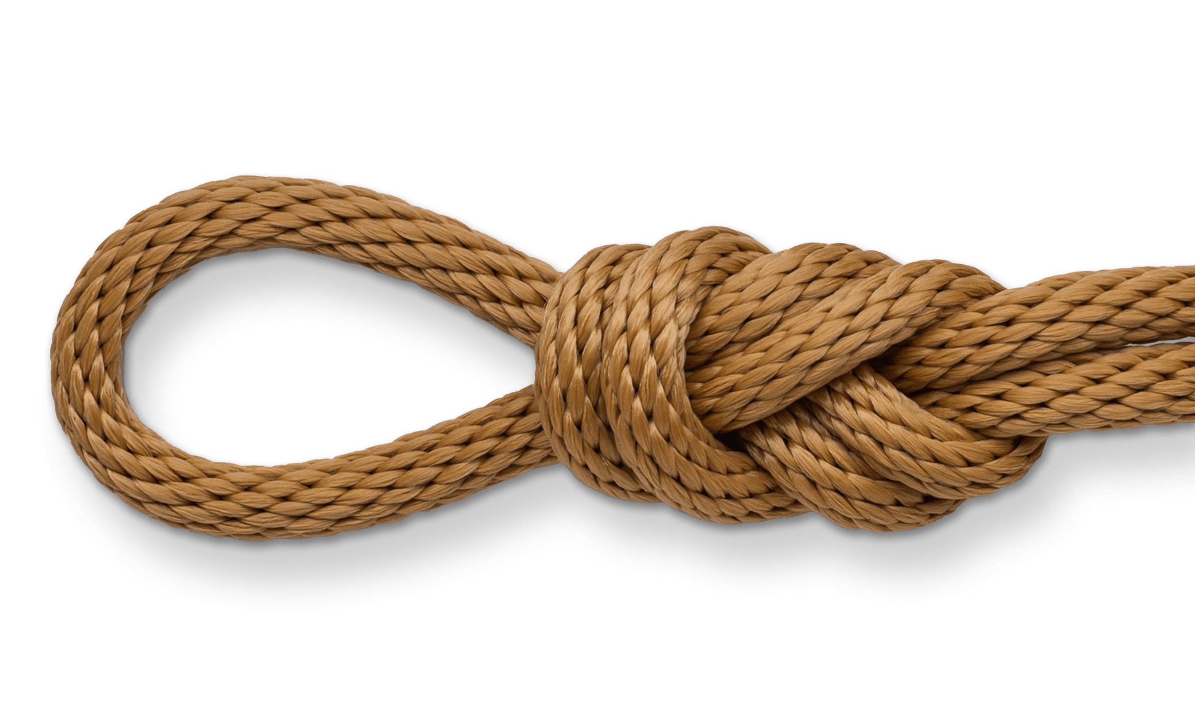 tan solid braid polypro rope