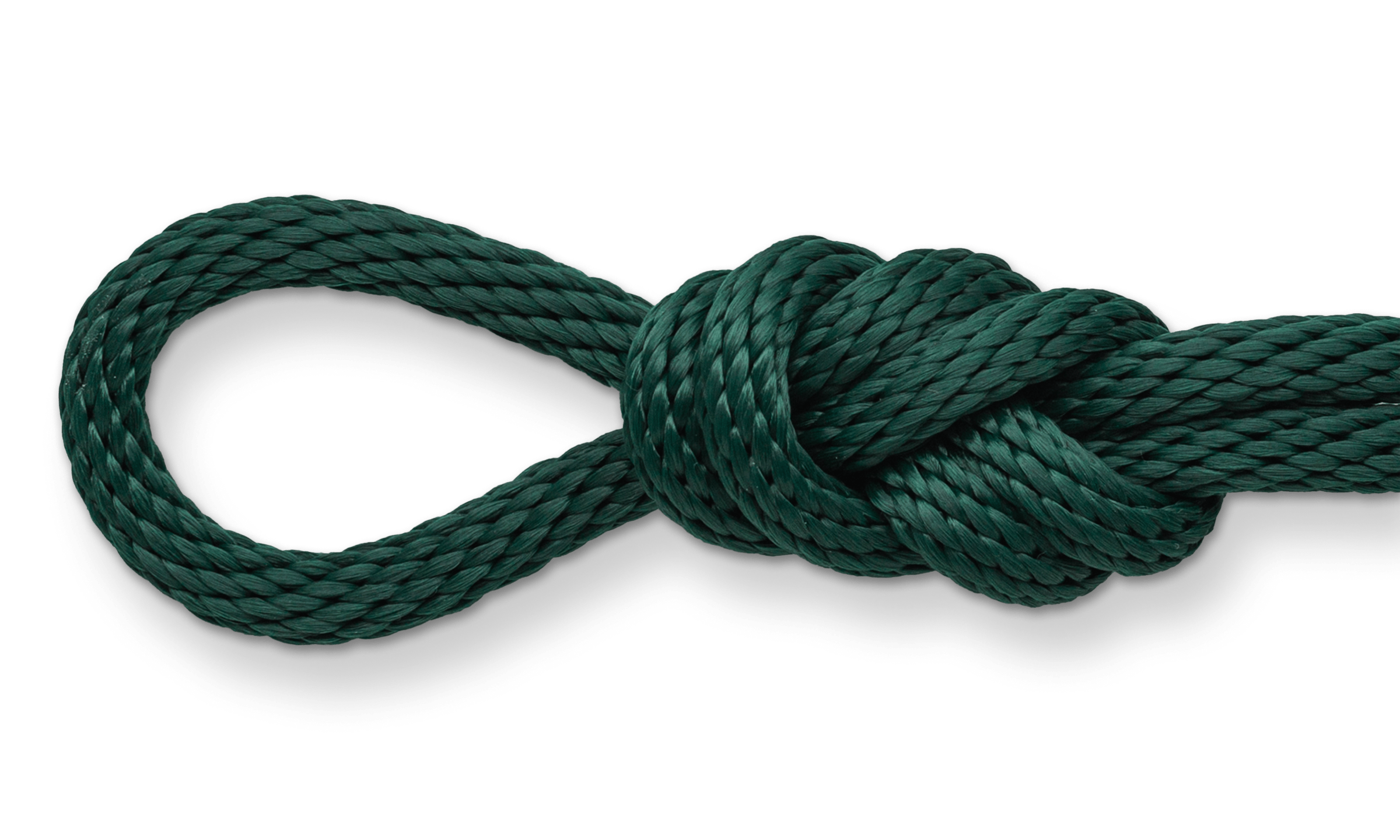 hunter green solid braid polypro rope