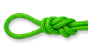 neon yellow double braid nylon rope