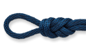 navy solid braid polypro rope
