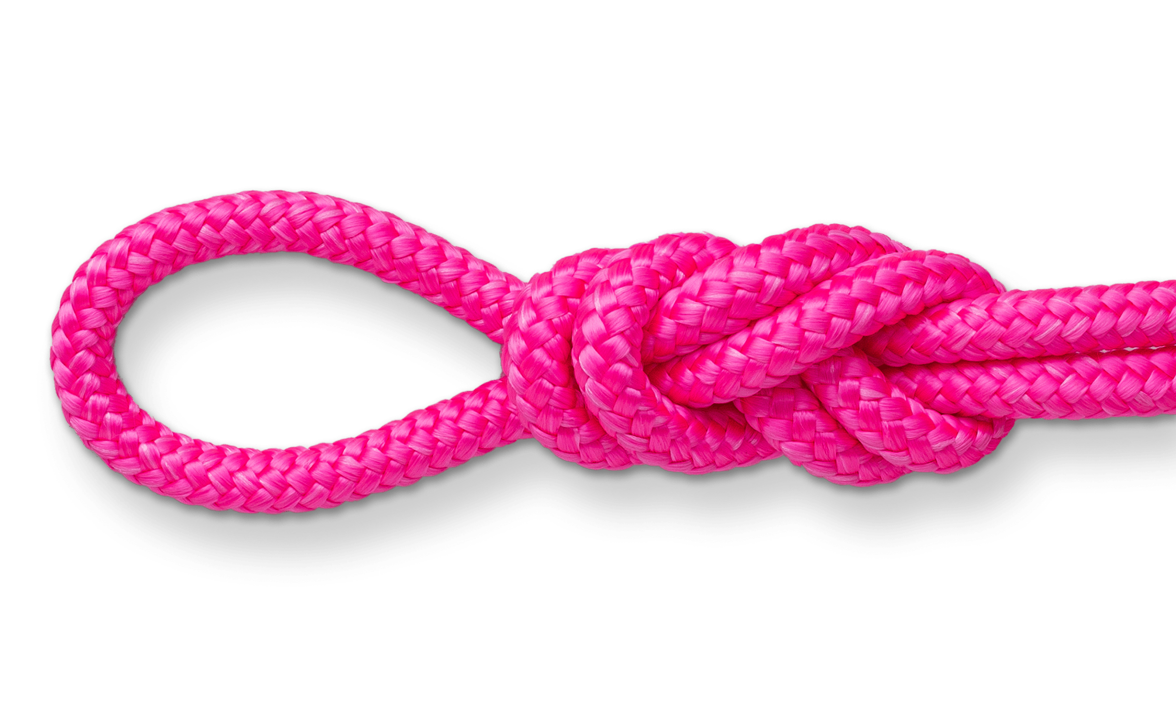 hot pink diamond braid polypro rope