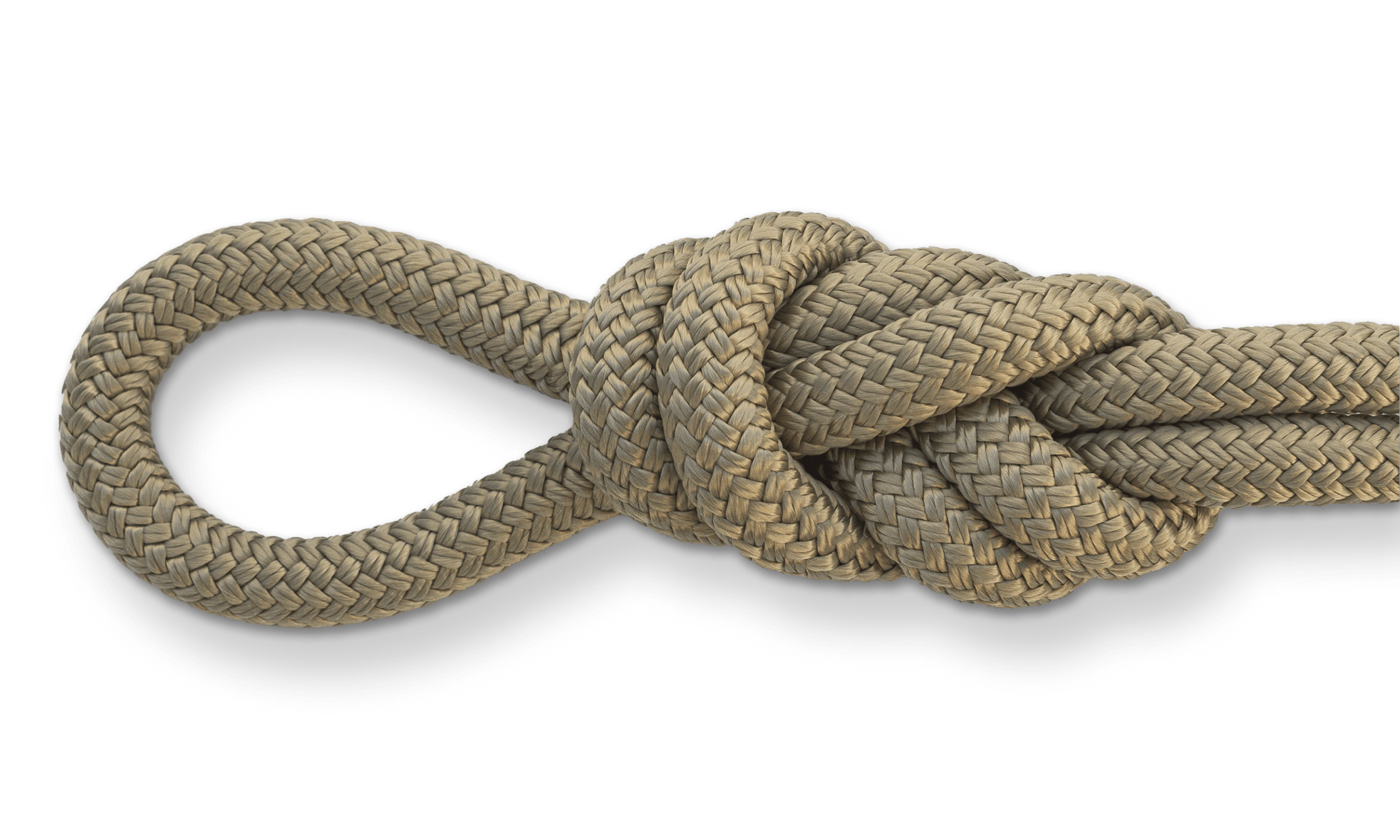 tan double braid nylon rope