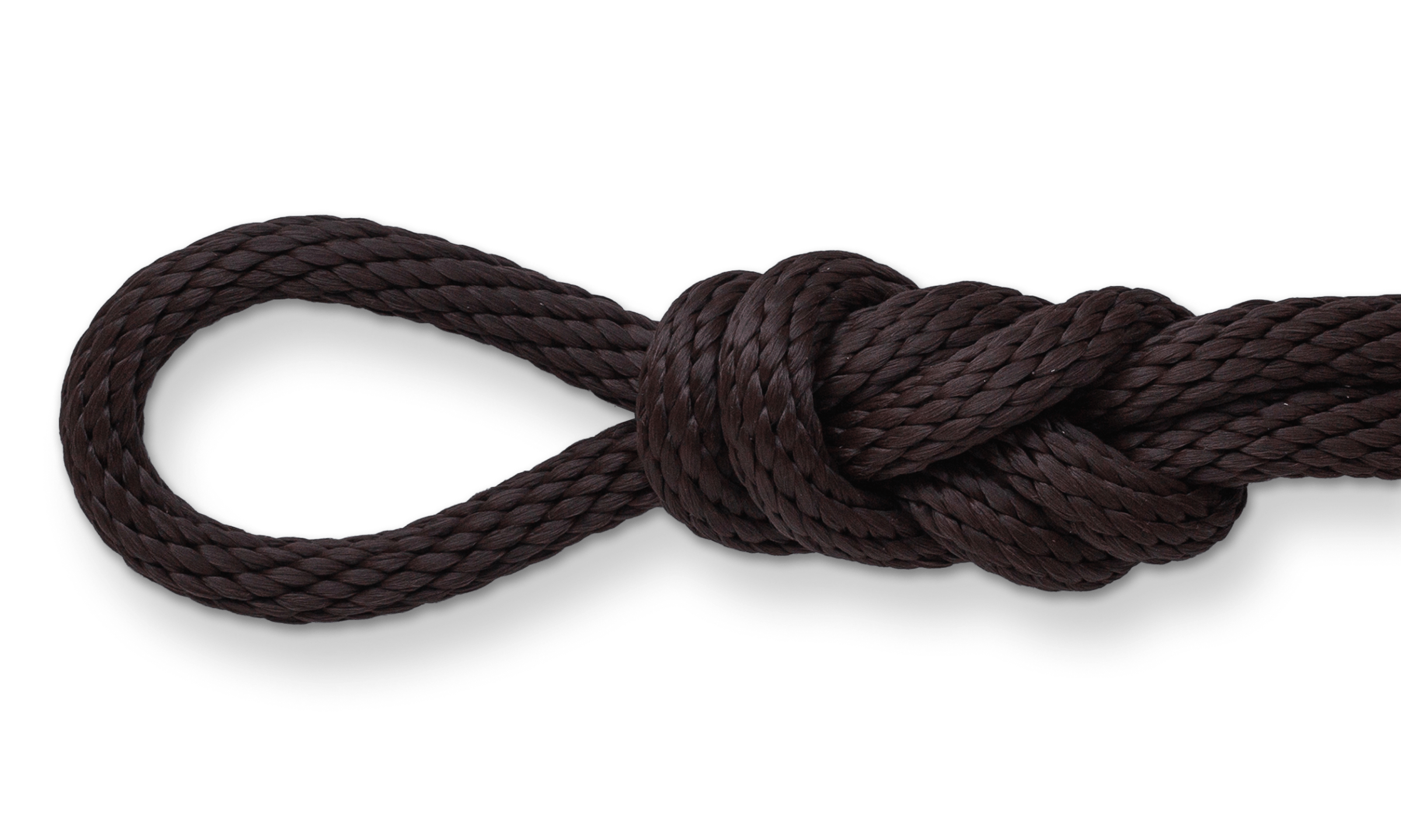 brown solid braid polypro rope