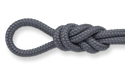 charcoal gray diamond braid polypro rope