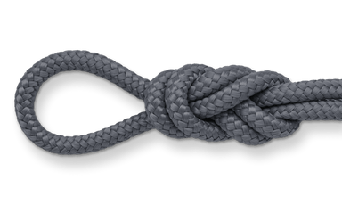 charcoal gray diamond braid polypro rope