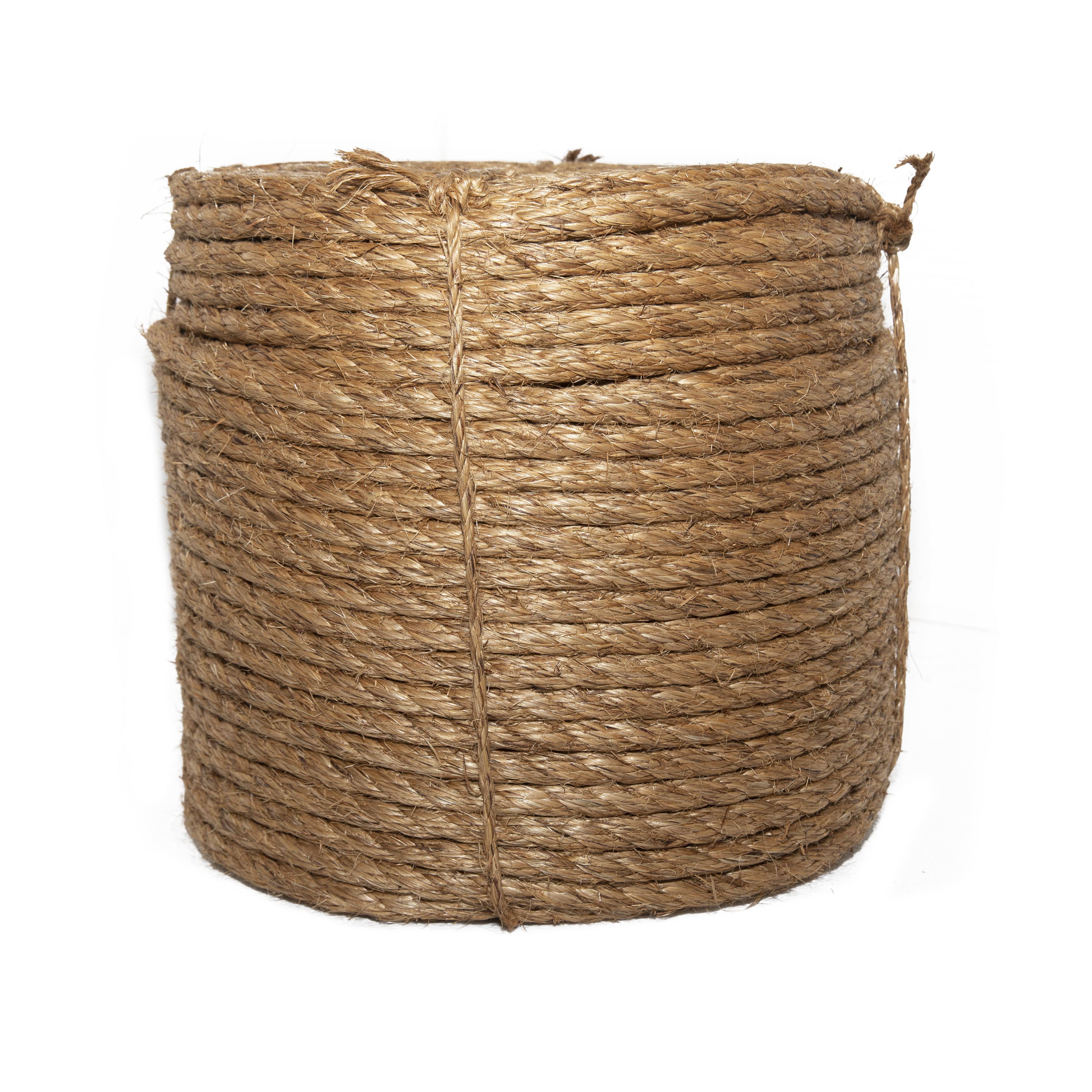 3" Natural Manila Rope x 100 Feet Coil